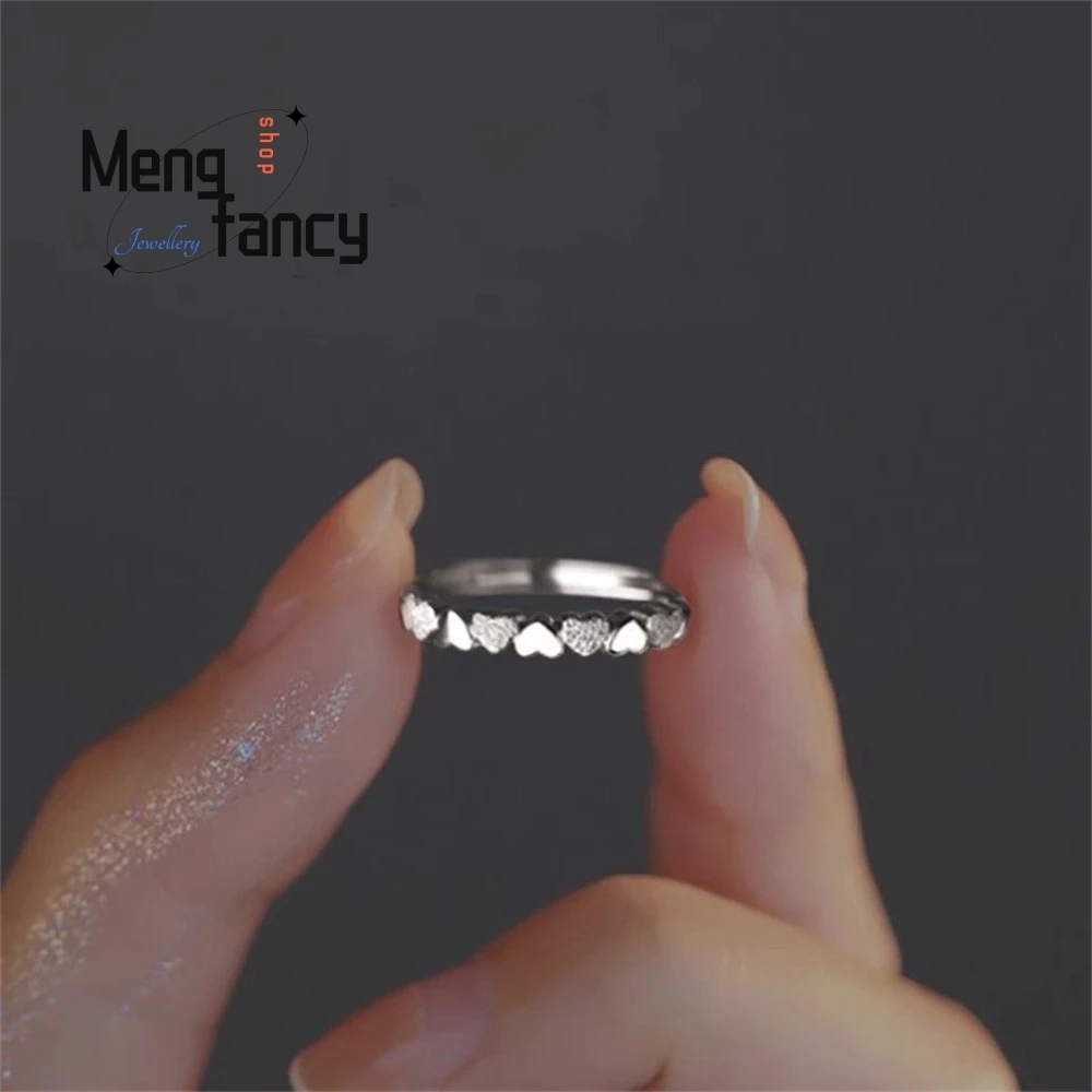 

A Simple Design Heart-Shaped Bestseller Exquisite Niche High-End Fashionable And Elegant Opening Ring Fashion Jewelry Exquisite