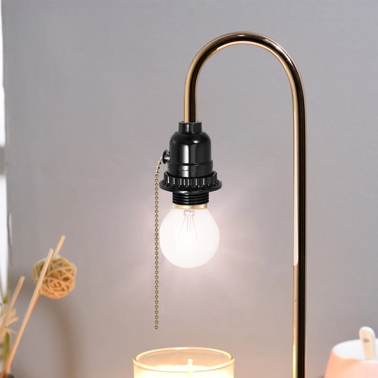 Support de lampe avec interrupteur à tirer, douille E26, adaptateur de Bases de lampe, chaîne de traction, douille de lumière, Stable, Durable, facile