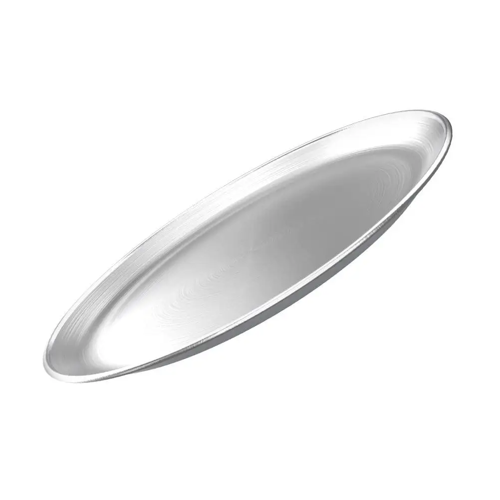 

12 Inch Plates Round Kitchen Plate Flat Baking Tray Restaurant Use Plate Food Grade Safe Serving Tray Kitchen Home Serving
