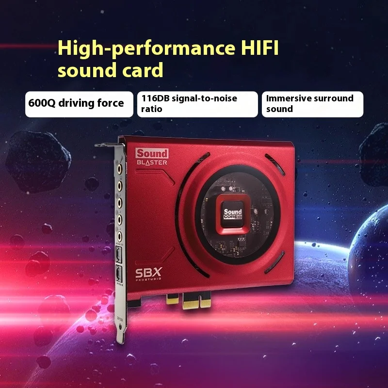 Scheda audio Creative Sound Blaster ZSE, streaming live di celebrità di Internet, giochi di fascia alta integrati, pollo commestibile, computer desktop