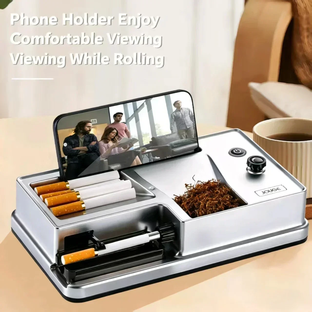 Dual-use Electric Cigarette Rolling Machine with Infrared Sensor 6.5mm 8mm Automatic Tobacco Injector Maker Smoking Accessories