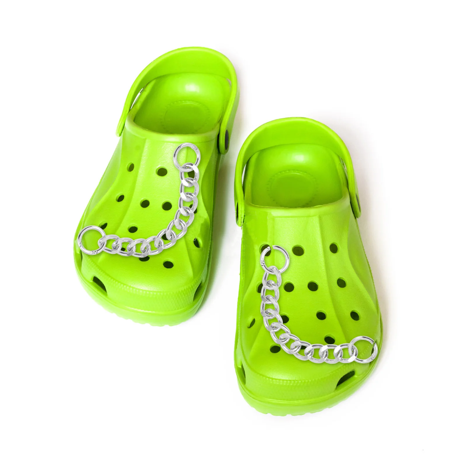 

4pcs Shoe Chain For Women Diy Shoe Charms Chain Decorative Accessories For Slippers Shoes Footwear Decorations Home Storage