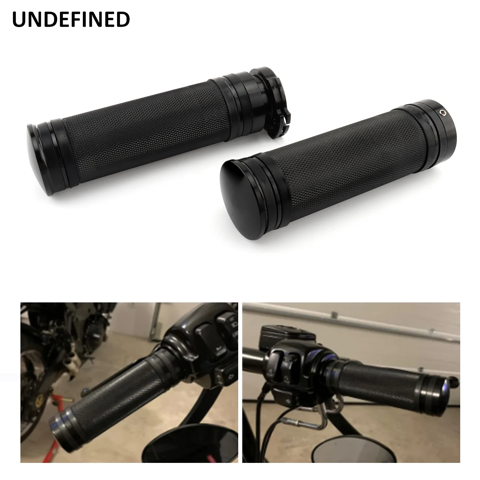 7/8\'\' 22mm Handle Grips Motorcycle Black CNC Aluminum Hand Bar Grip For Harley Street 500 750 XG500 XG750 2015-2020