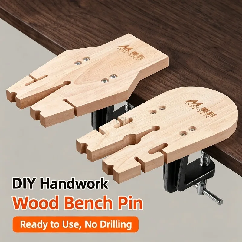 Jewelry Bench Holding Clamp Wood Worktable Fixing Vice for Jewelry Modelling Workbench DIY Goldsmithing Metal Craft Tools Jig