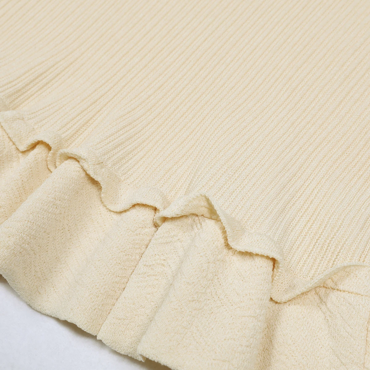 صيف جديد الموضة مزاجه التنقل الاجتماعي نمط سليم صالح التلبيب قصيرة الأكمام كشكش حافة محبوك تي شيرت علوي + تنورة مجموعة