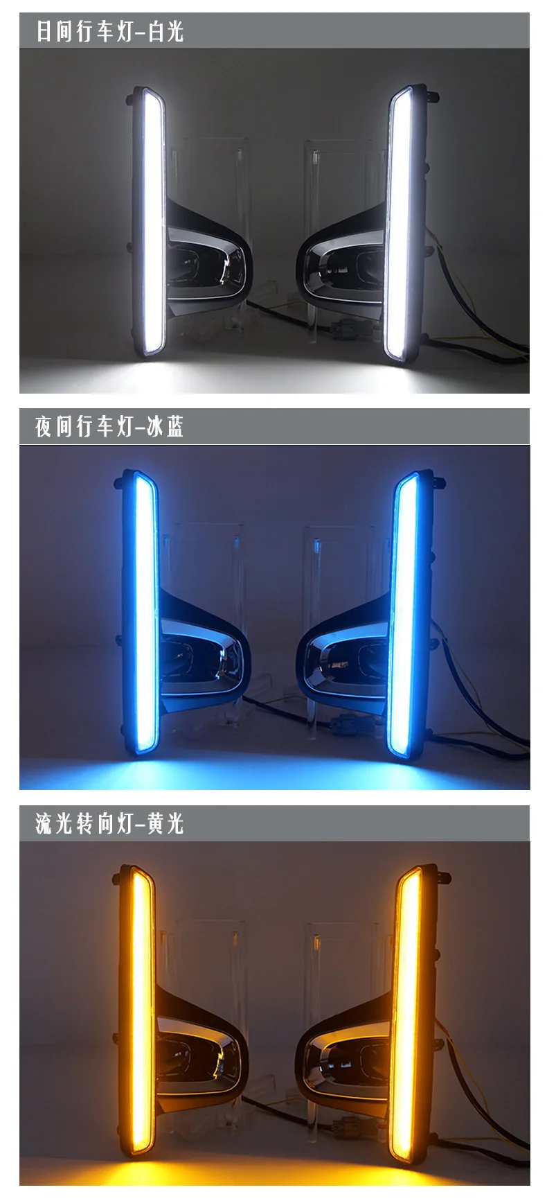 For Toyota Noah 2022-2026 Car Led Daytime Running Light DRL Dynamic Turn Signal Lamp Start Horse Racing Effect 12V Daylights detail image 5
