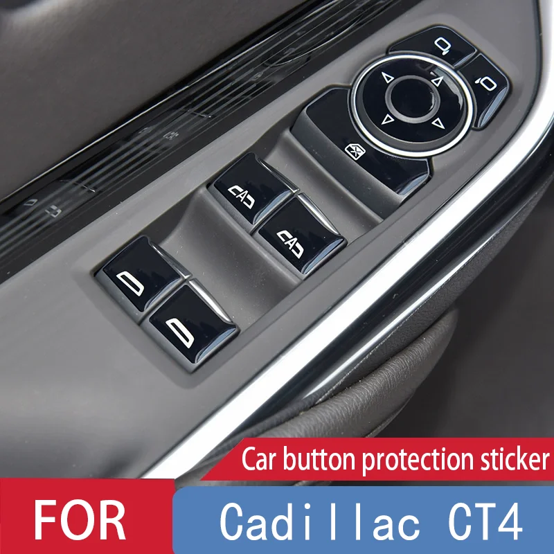 

FOR Cadillac CT4 Gear Shift Button Start Button Steering Wheel Button Buttonprotection Sticker Car Accessories