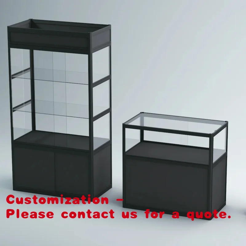 

Customize.Full Tall Rectangle Showcase Glass Display Cabinets