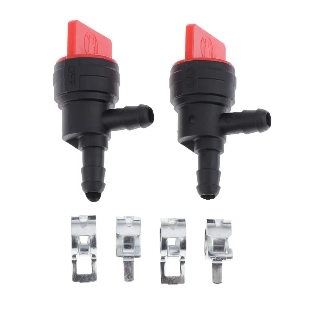 Shut Off Valve Pack of 2 Plastic 90 Degree Fuel Stop Valve for Garden Tractor Compatible with Tecumseh 35857
