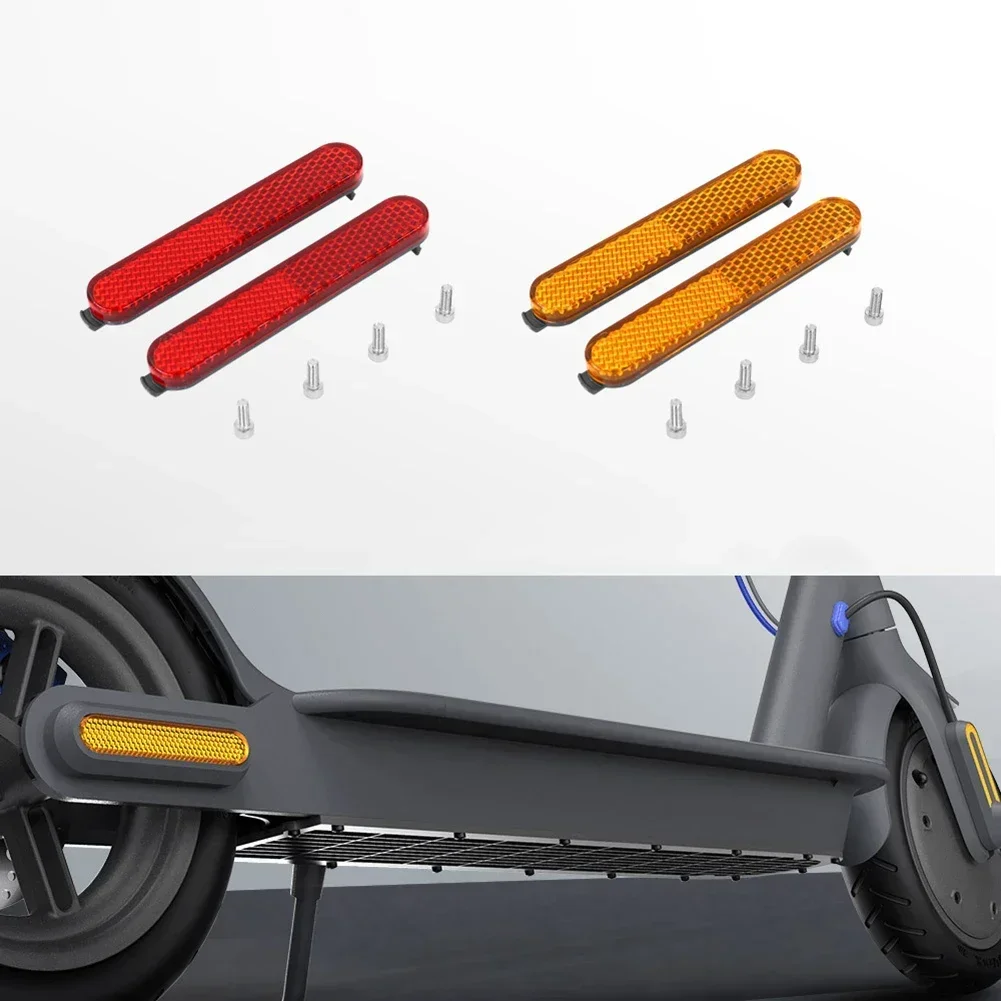 Electric Scooter Reflective Stripe Wheel Cover Protect Shell Side ABS Reflective Strap Practical Replace For Pro2