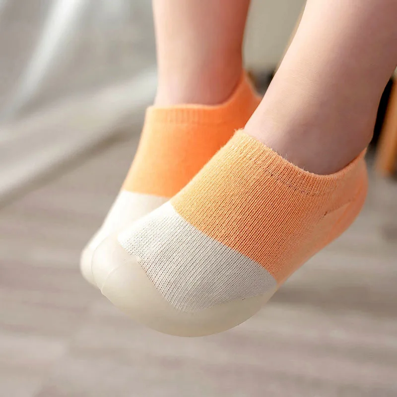 Babyschuhe, Lauflernschuhe, bequem, für Jungen und Mädchen, Kinder, Gummi, weiche, rutschfeste Sohle, Bodenschuhe, Strickstiefeletten – Detail 9
