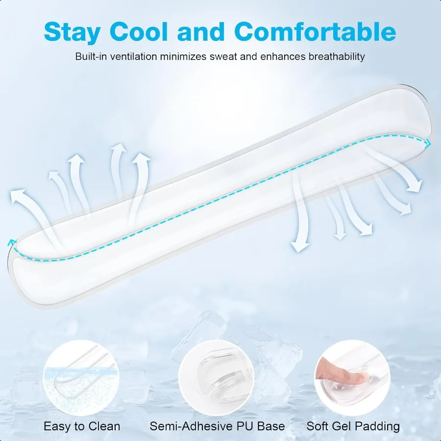 Gel Mouse pad Keyboard Wrist Rest Set Ergonomic Keyboard and Mousepad with Wrist port Keyboards Wrist Rest Computer Keyboards P