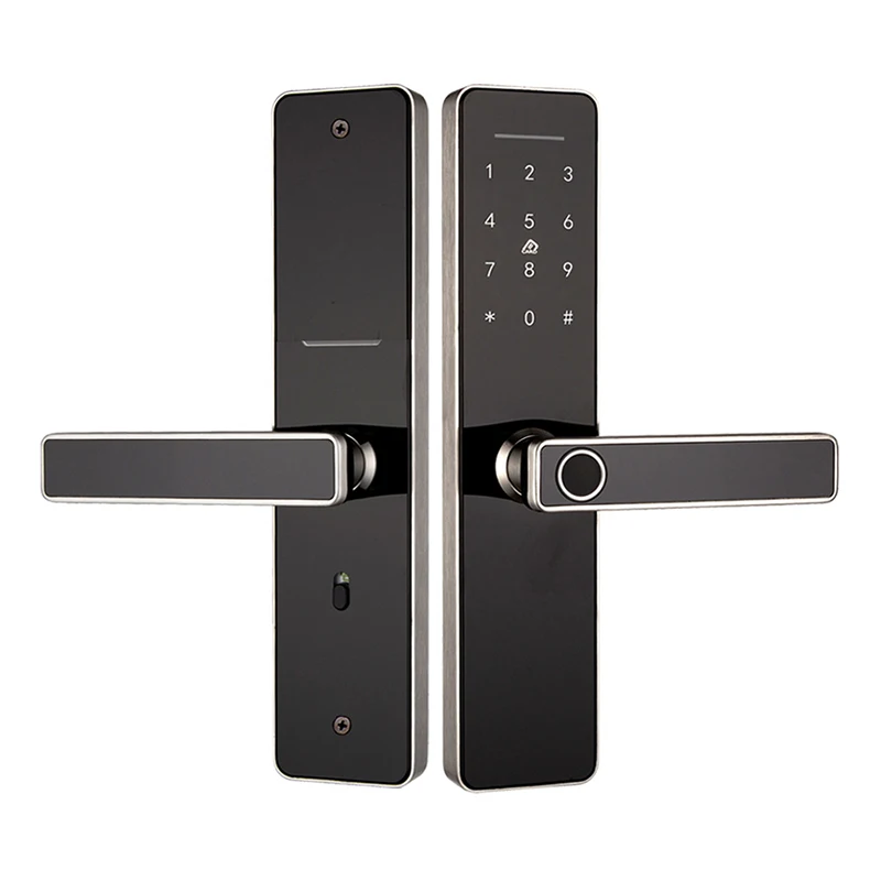 Intelligent Biometric Fingerprint Door Handle Security Digital Lock Keyless Lock