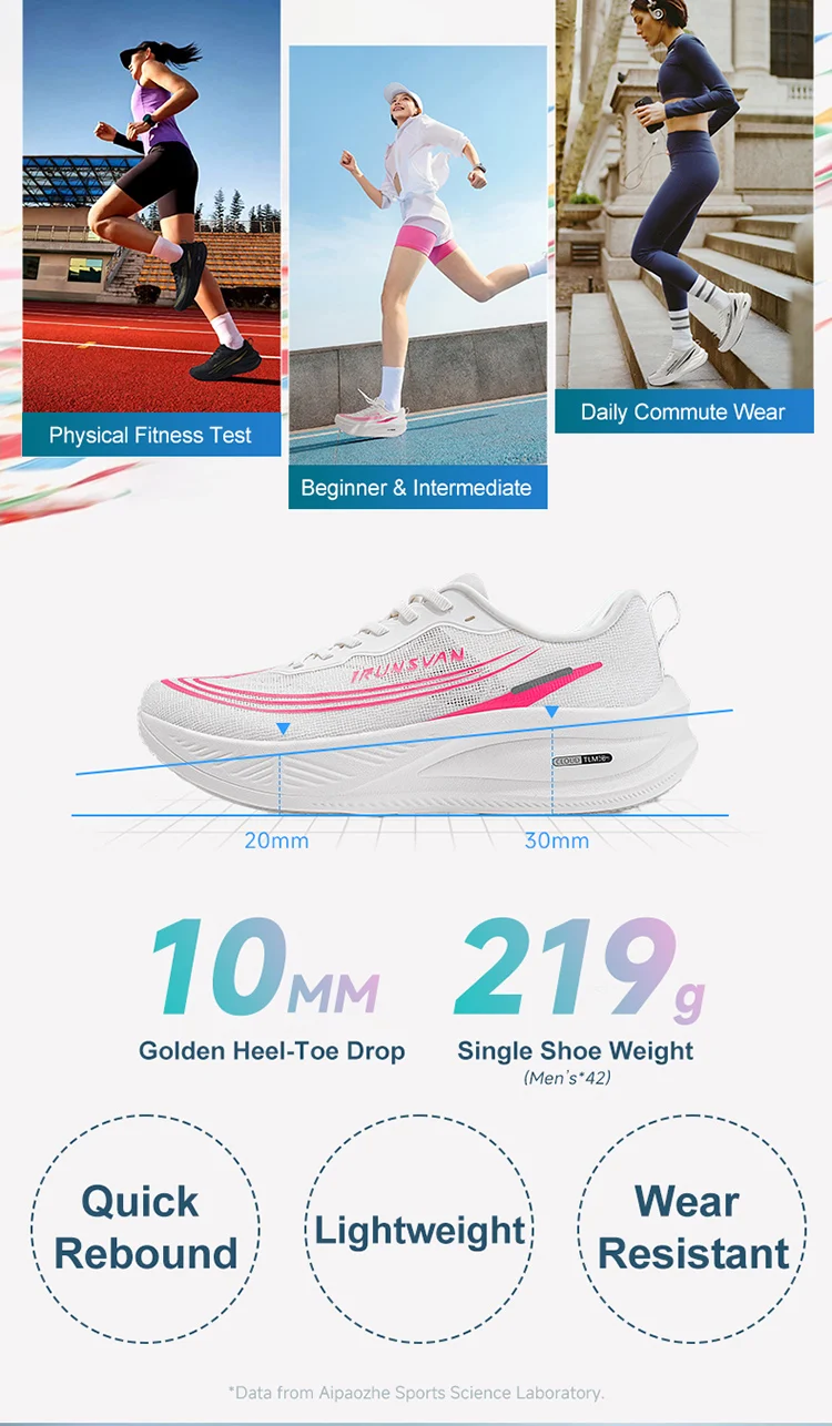 IRUNSVAN Boardless Track Vielseitige Trainings-Laufschuhe für Anfänger und Fortgeschrittene Laufschuhe für Männer und Frauen 172 – Detail 5