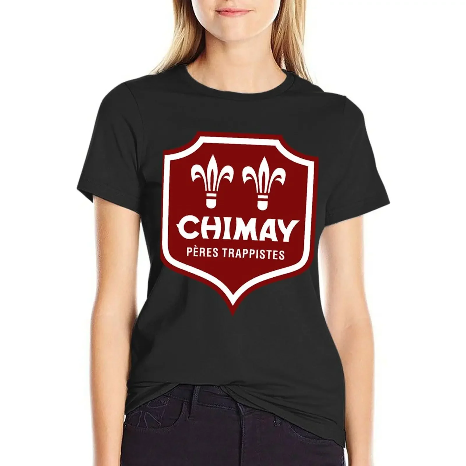 The best of Belgium Chimay logo brand beer traditional brewery T-Shirt lady clothes oversized fashion woman blouse 2024