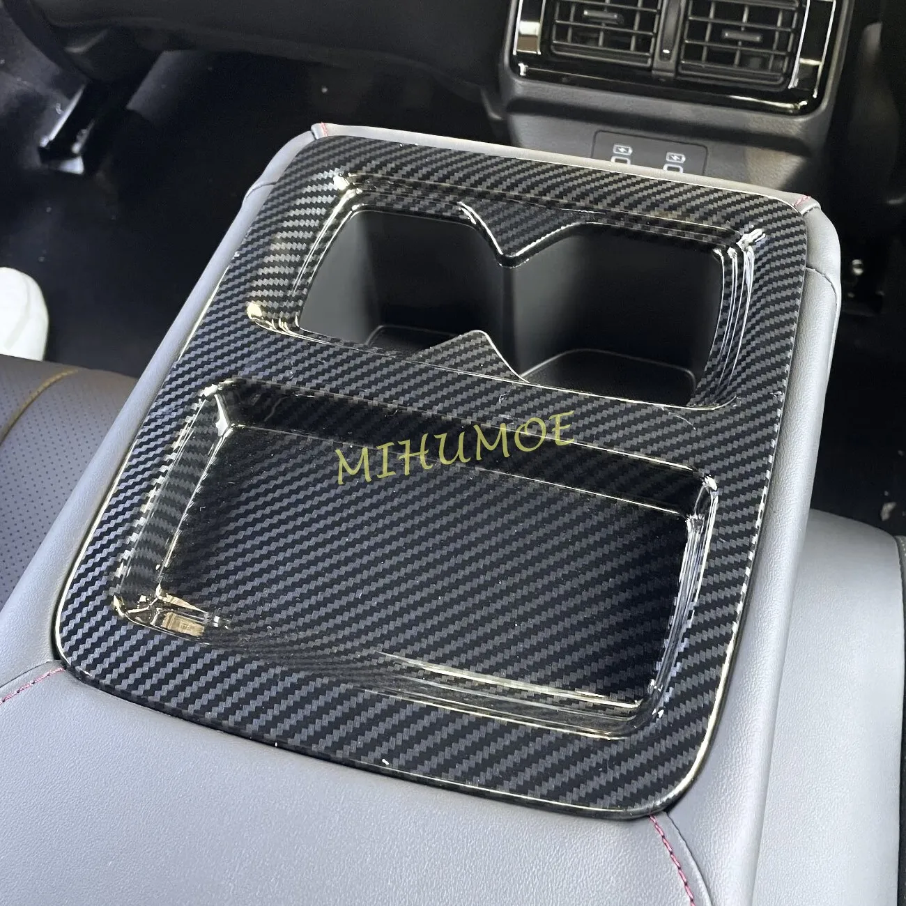 

Углеродное волокно, внутренняя крышка держателя чашки на заднее сиденье, накладки для Honda Accord 2023 2024 2025, аксессуары