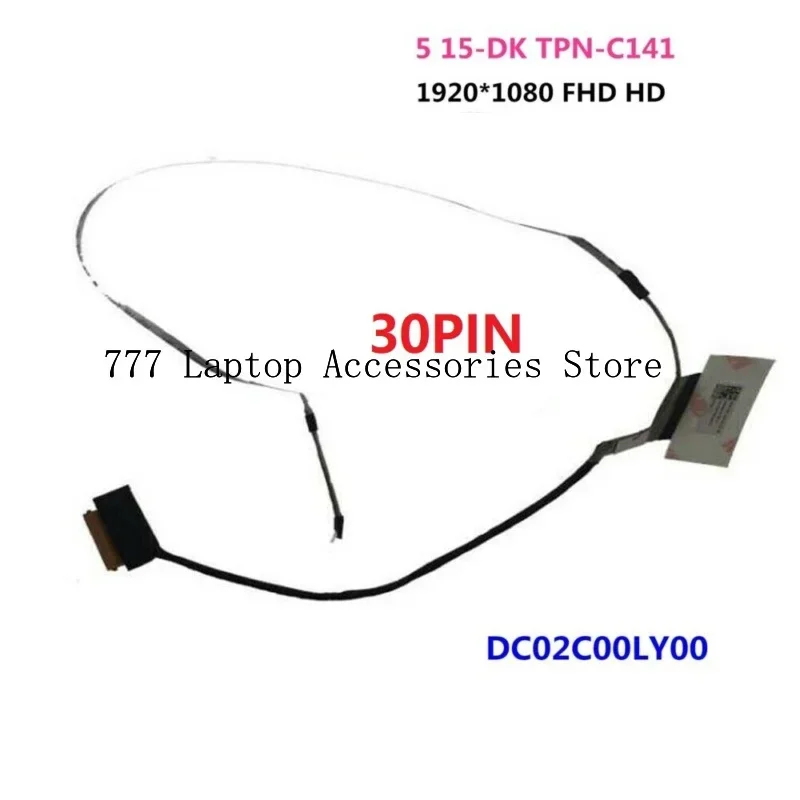 LCD FHD display screen flex video 30pin cable for HP 15-dk tpn-c141 dc02c00ly00