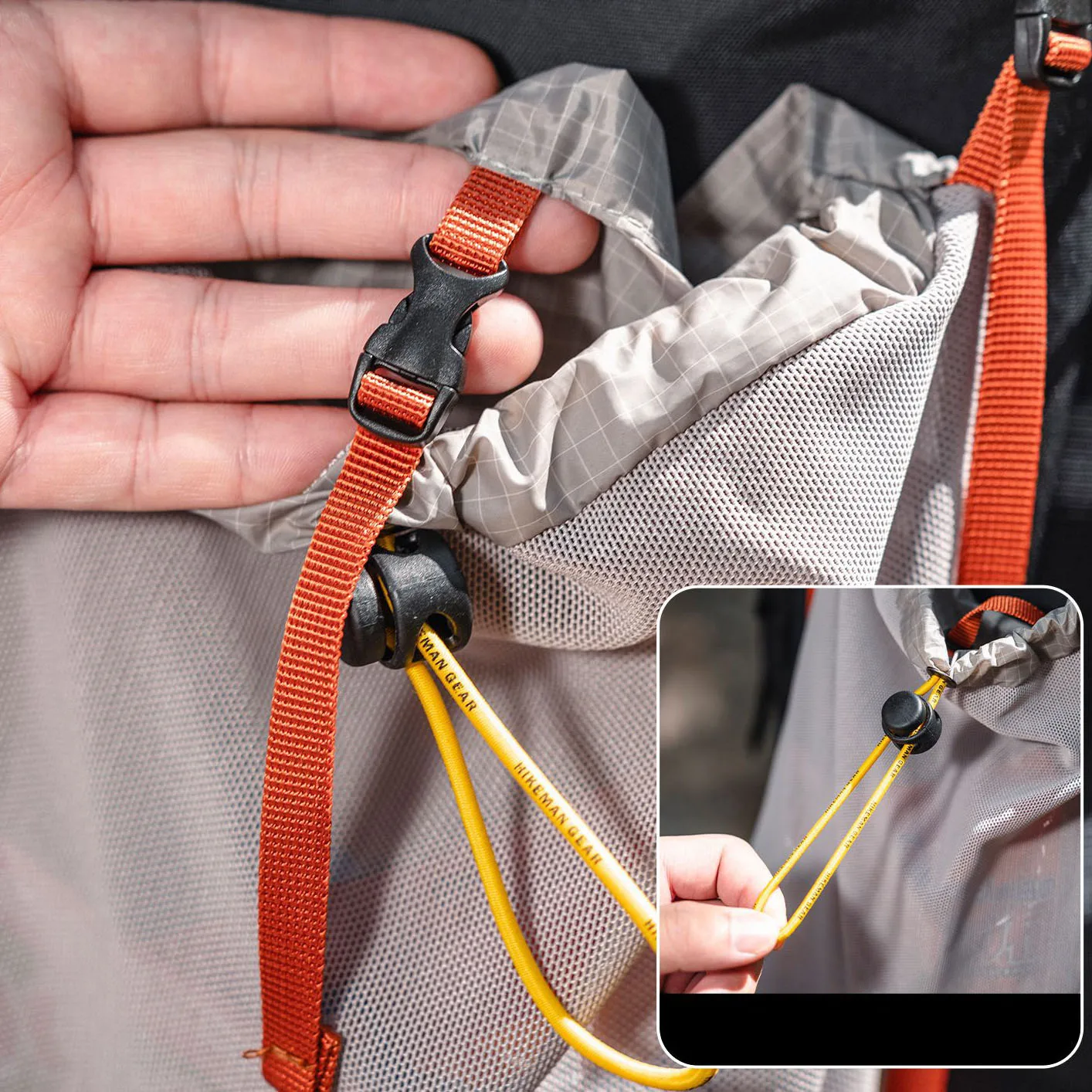 ชุดอุปกรณ์ยุทธวิธีแบบโมลสำหรับกระเป๋าเป้, กระเป๋าใส่อุปกรณ์อเนกประสงค์ UHMWPE ทนทาน, ชุดเสริมอุปกรณ์สำหรับการเดินป่ากลางแจ้ง