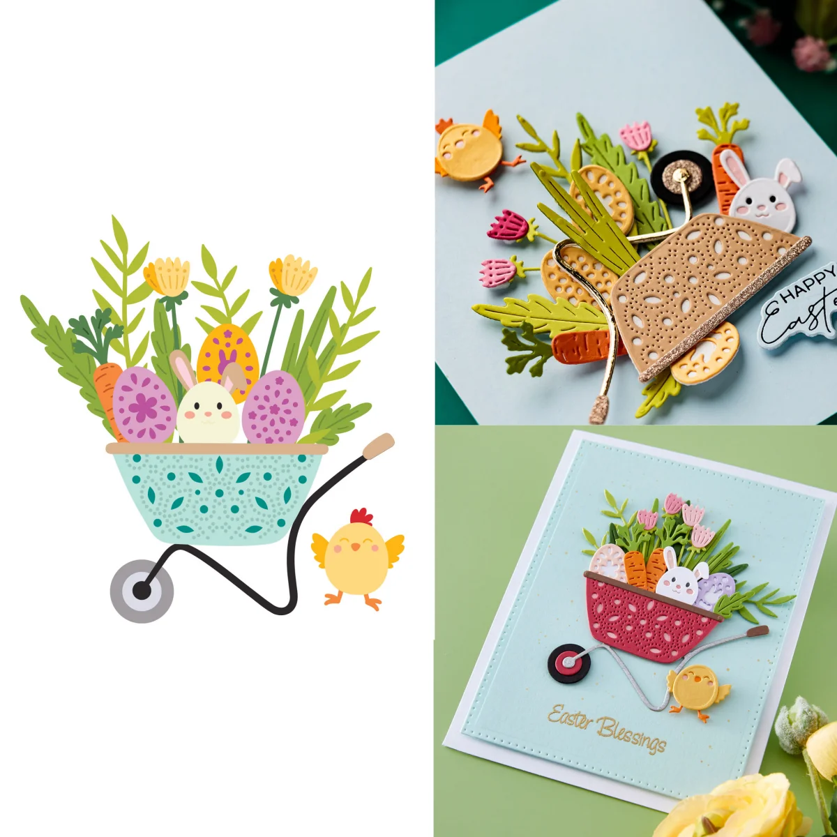 

Spring Haul Tree Botanical Bunny Leaves Metal Cutting Dies Clear Stamps Stencil Hot Foil for DIY Scrapbook February 2026 New