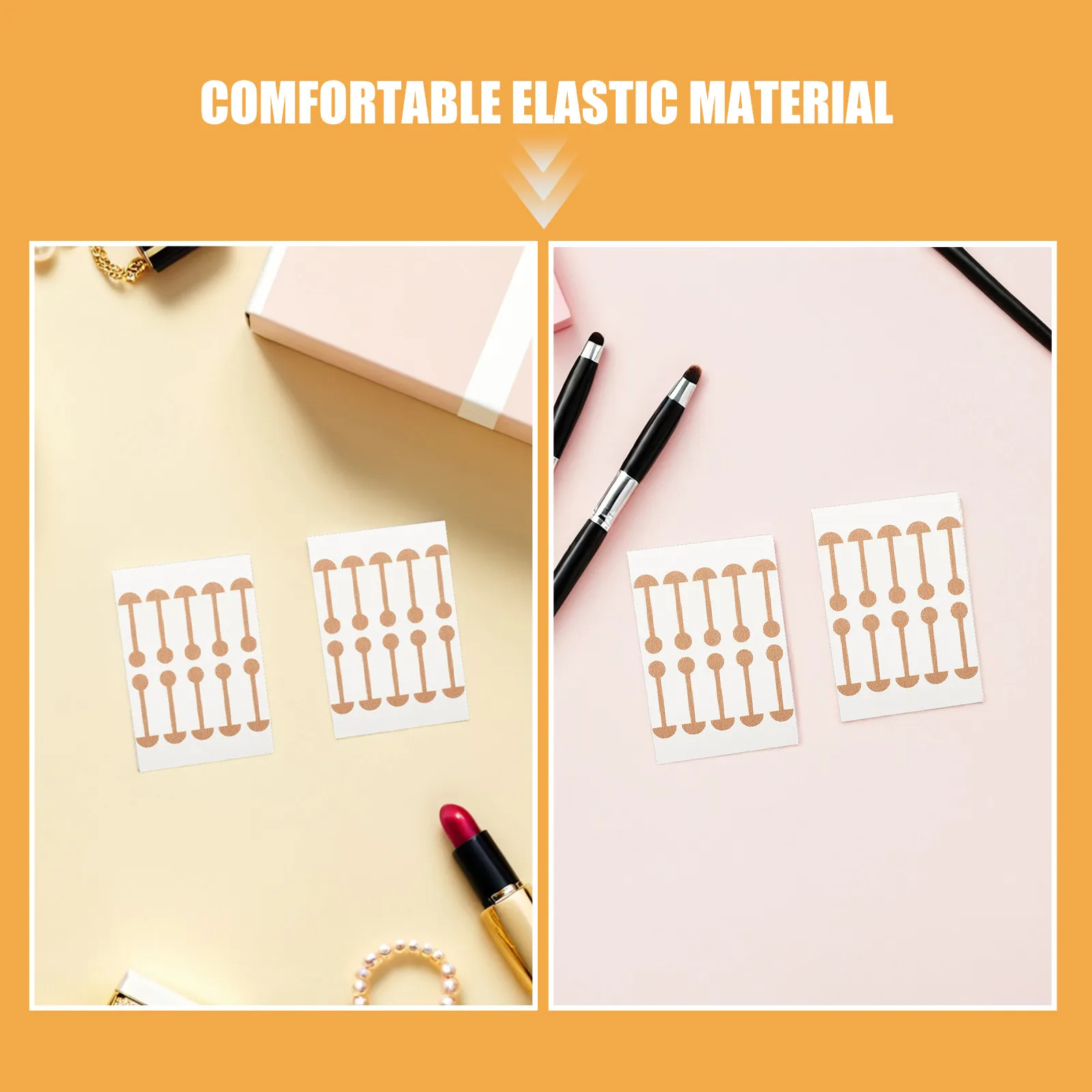 50Pcs Nose Contouring Patches Self-Adhesive Elastic Nasal Wing Strips for Reshaping Wide Nostrils Nose Lifting Beauty