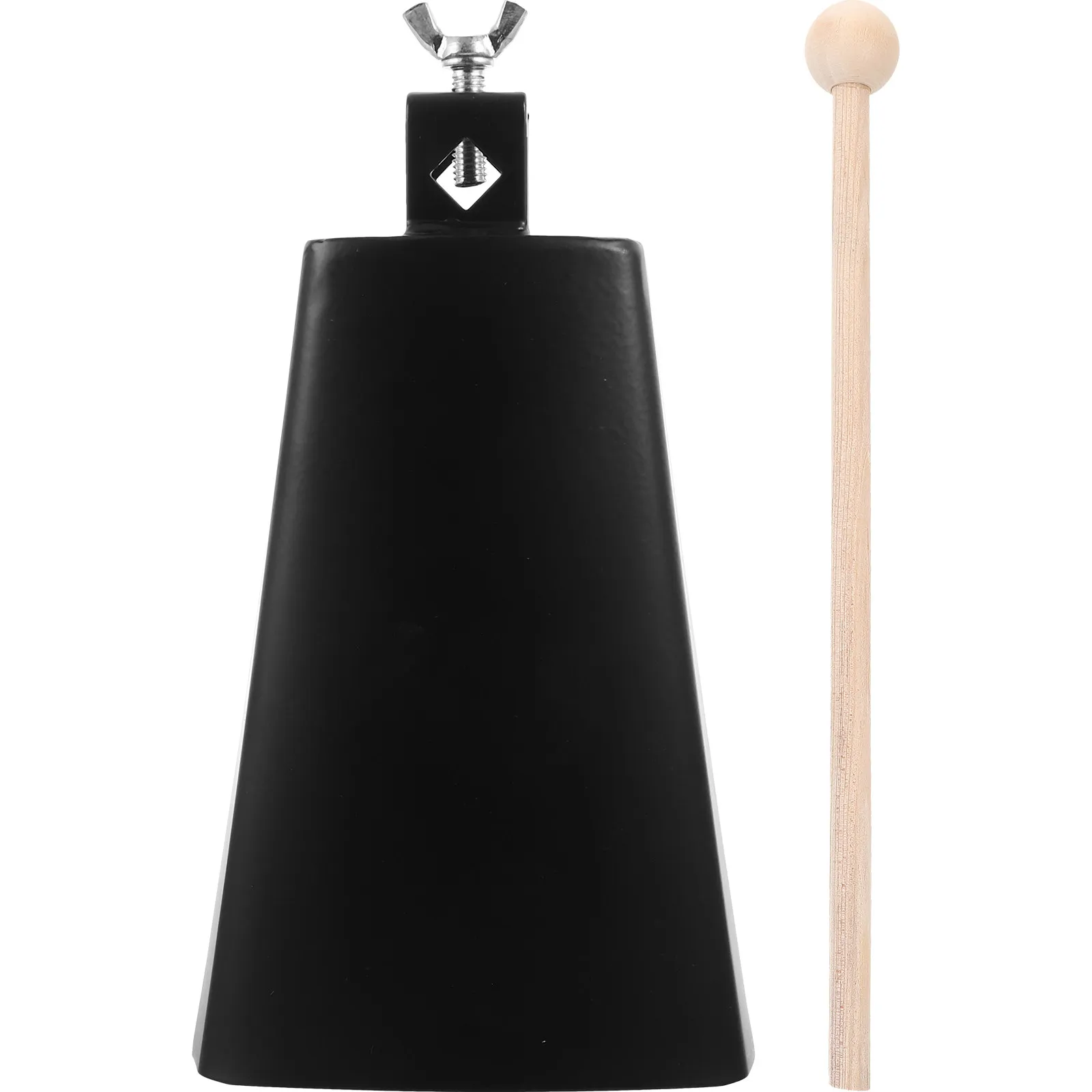 Metal Cowbell Small Compact Portable Noise Maker for Cheering Sports Events Football Game Percussion Instrument