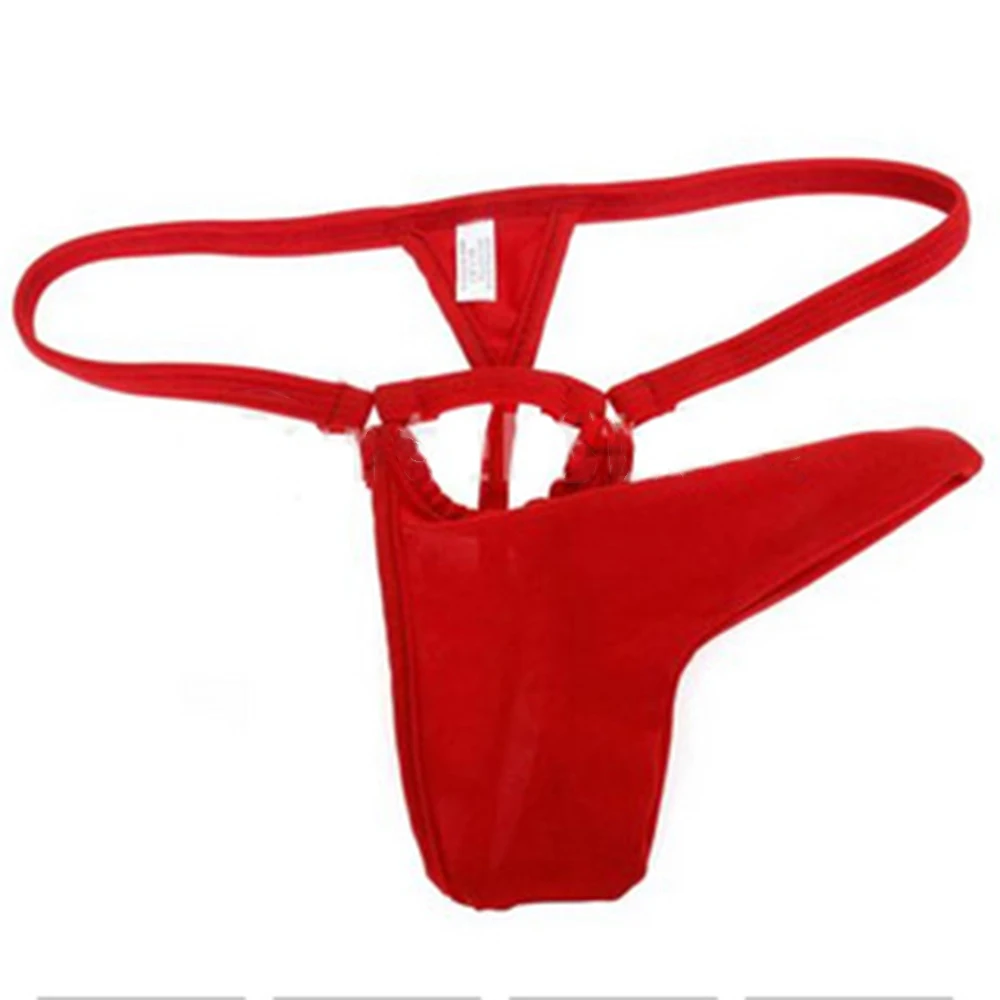 Men Penis Hole G-string T-back Thongs Male Open Crotch Underwear Elephant Nose Briefs Erotic Panties See Through Underpants