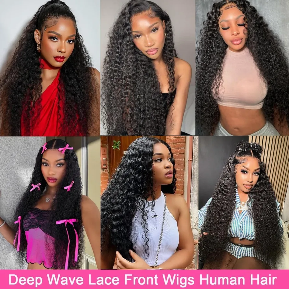 Onda profunda perucas de cabelo humano 13x6 hd peruca frontal do laço 100% qualidade do cabelo humano 250 densidade para as mulheres pré arrancadas perucas de cabelo brasileiro