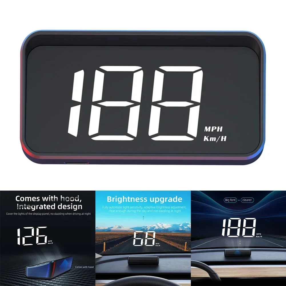 La più recente vendita di alta qualità per auto Head Up HD Display GPS tachimetro KMH Digital HUD parabrezza proiettore Head-up Display accessori