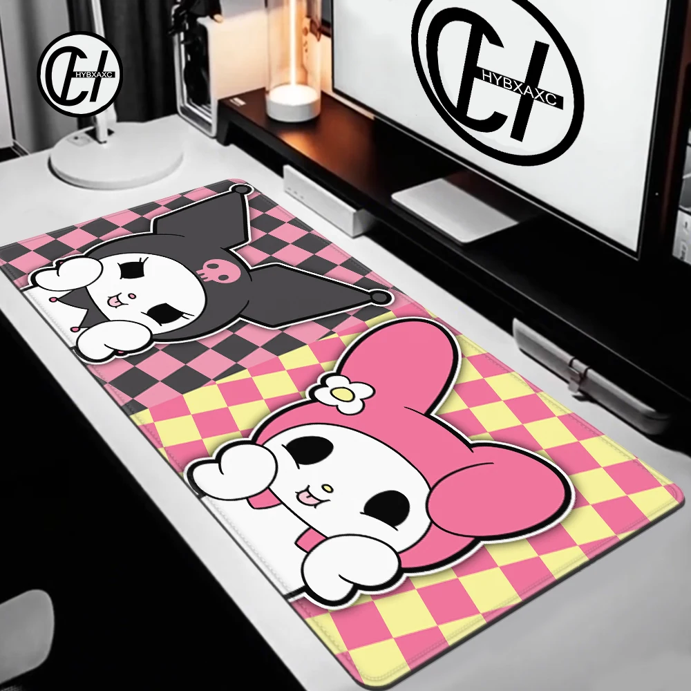 Kuromi Cute cartoon Sanrio Mouse Pad Cute HD Desk Pad Extended Gaming Keyboard Mats Large 120x60cm XXL Gamer Mousepad