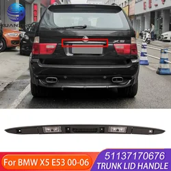 51137170676 Touring Boot Trunk Lid Rear Handle Grip With Key Button For BMW X5 E53