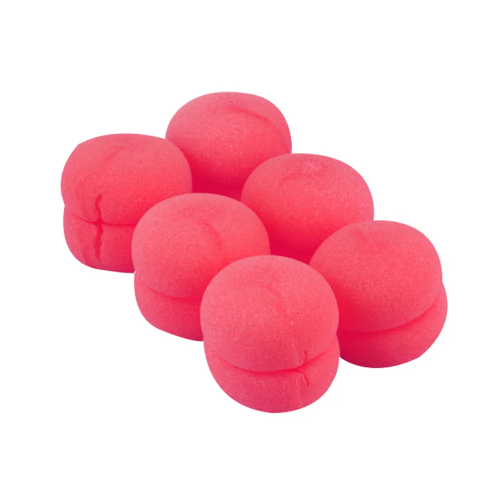 

12 Pcs Sponge Hairdressing Tools Modeling Curling Ball Styling Curler Red Roller Women's