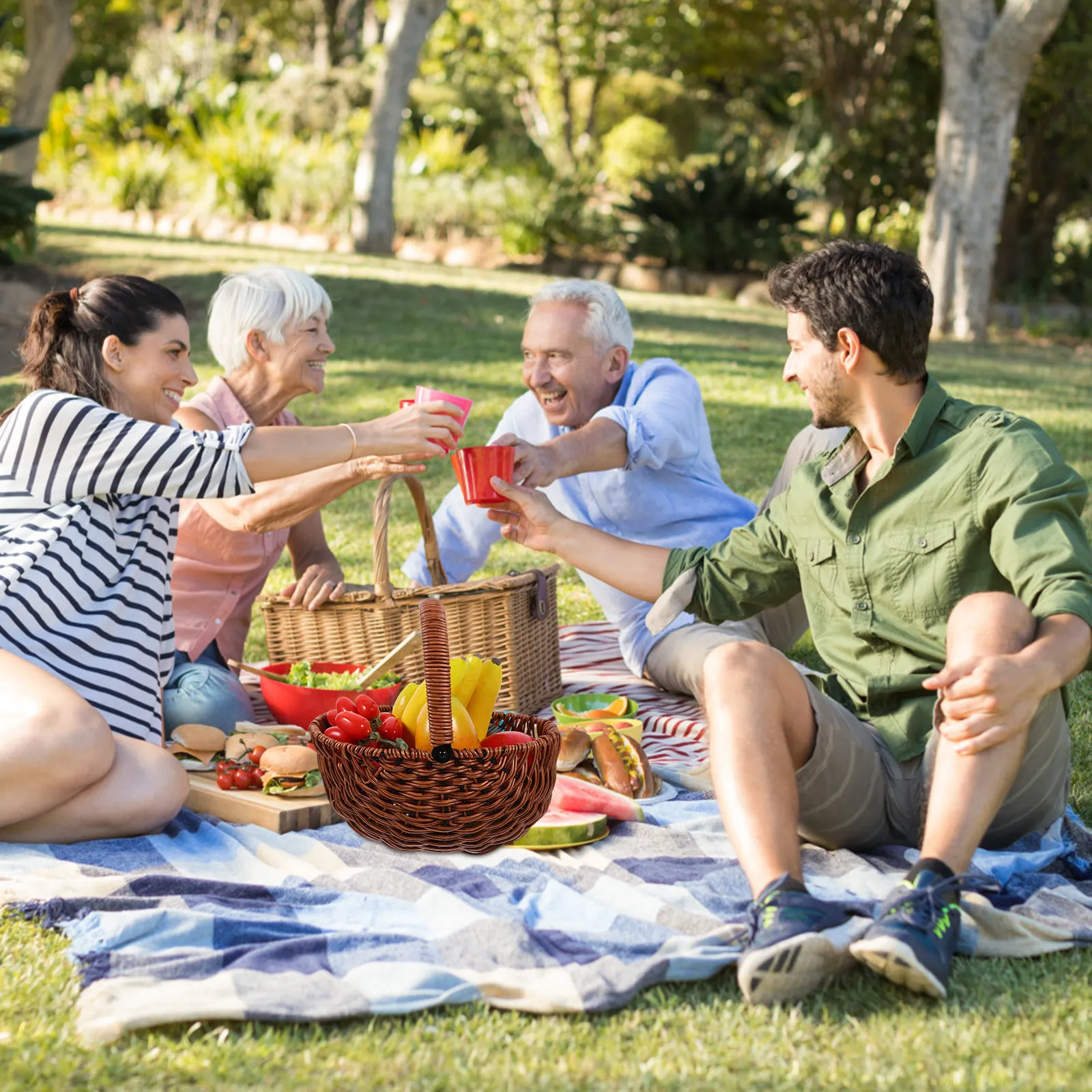 

Плетеная корзина для растений в деревенском стиле, изящный цветочный горшок, контейнер для хранения, декоративная корзина для комнатных и уличных растений, кашпо для цветов