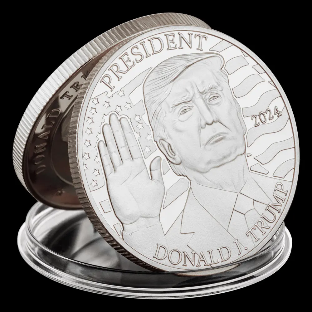 2024 US President Donald Trump Vice President JD Vance Collectible Coin Take America Back Commemorative History Coins