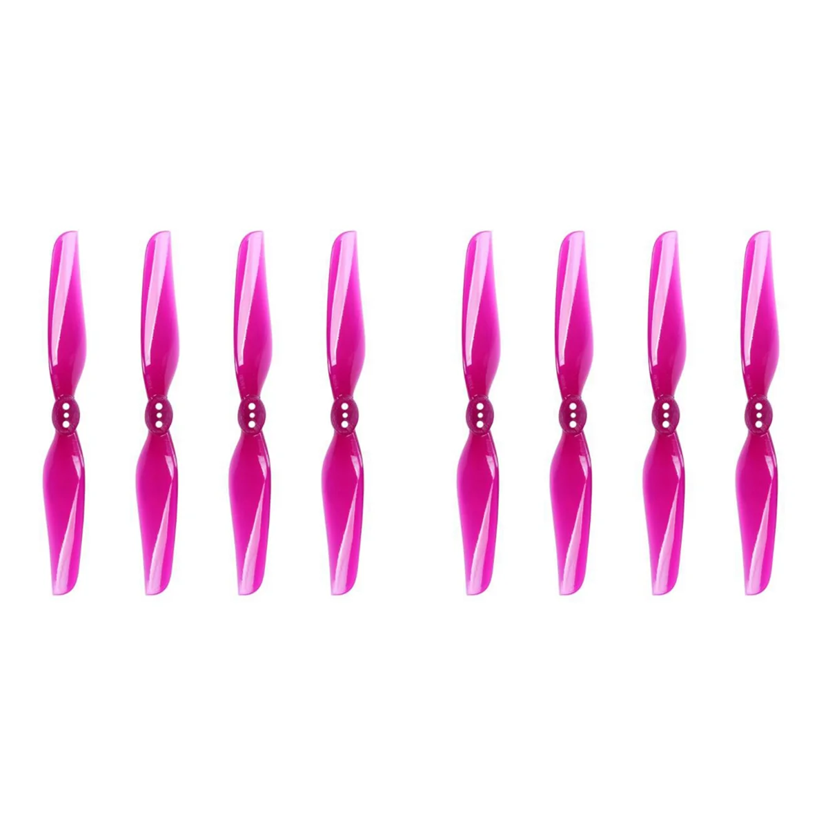 8x for Nazgul 4030 Prop 4Inch 2-Bladed Propeller Blade Paddle Airscrew Windstick 1.5mm for FPV-Transparent Purple