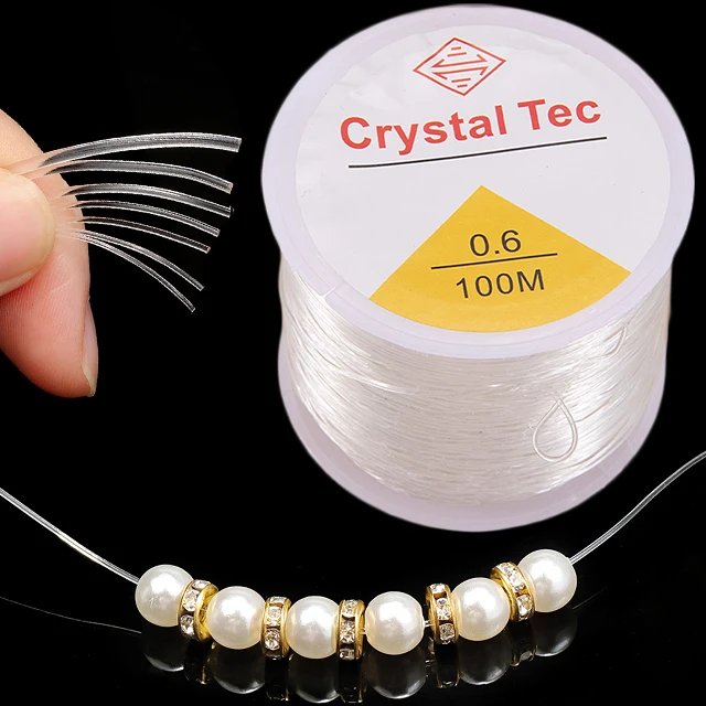 100M Plastic Crystal DIY Beading Stretch Cords Elastic Line for DIY Jewelry Making Wire String jeweleri thread String Thread