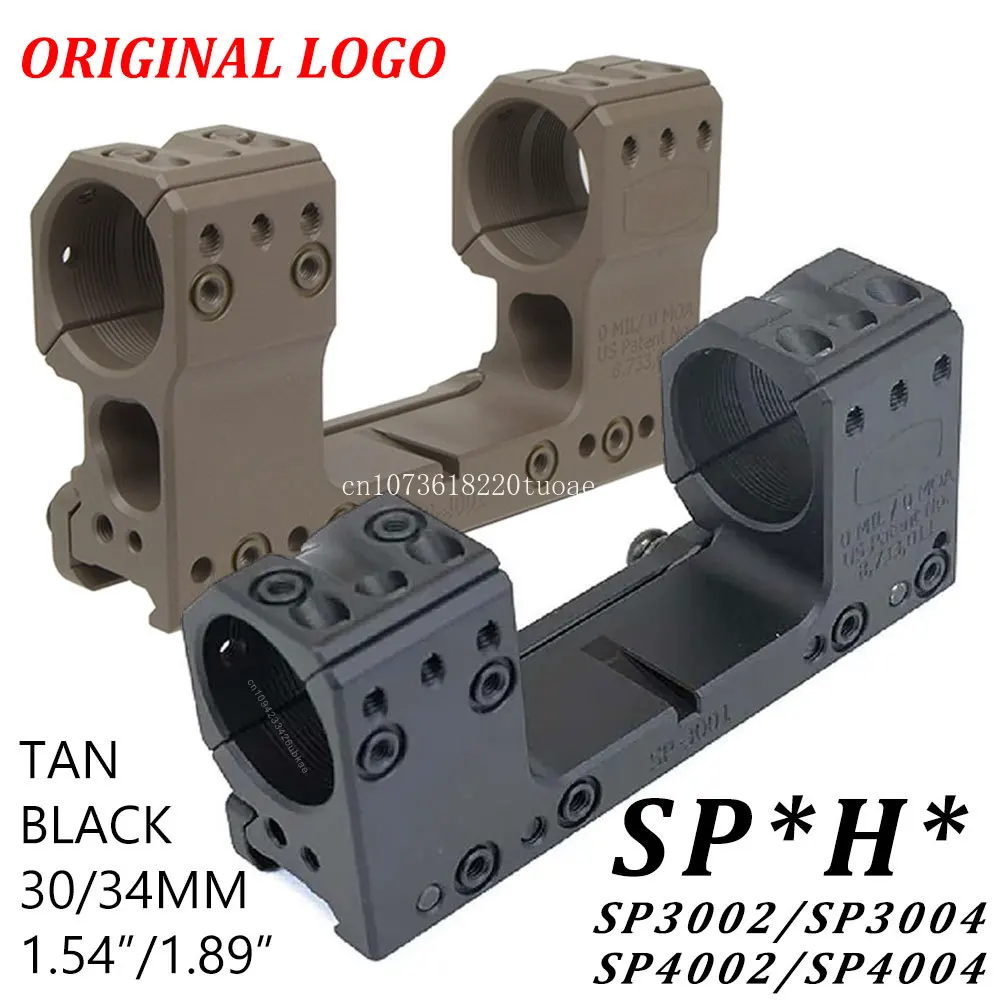 

Tactical SP-3002 SP-4002 Solid Mount 30/34mm 0MIL 0MOA 1.50/1.93 inch Height Scope Mount with Surfaces for Scope Accessories