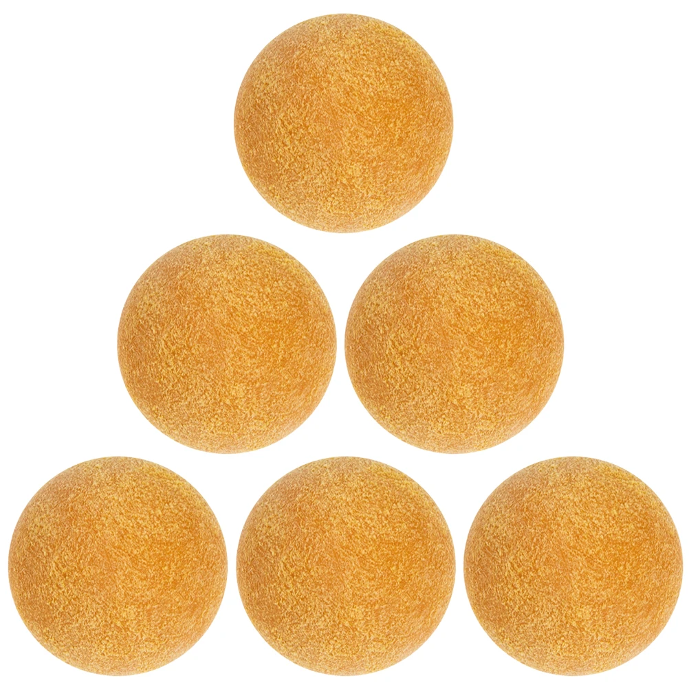 

6 Pcs Foosball Balls 36mm Table Soccer Game Accessories Replacement for Football Tables Team Table Soccer Sports