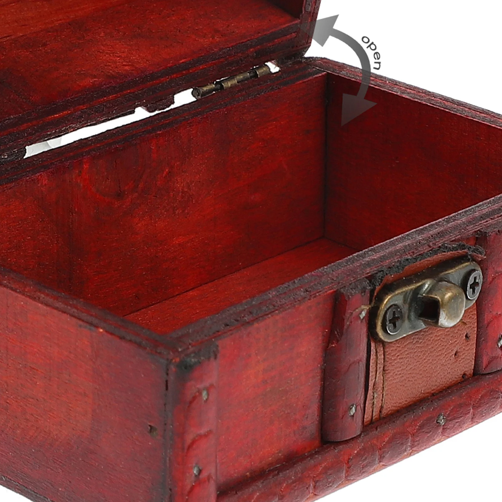 

Wooden Jewelry Box Holder Vintage Storage Case ganizer for Earrings Necklaces Bracelets Retro Style Wooden Container