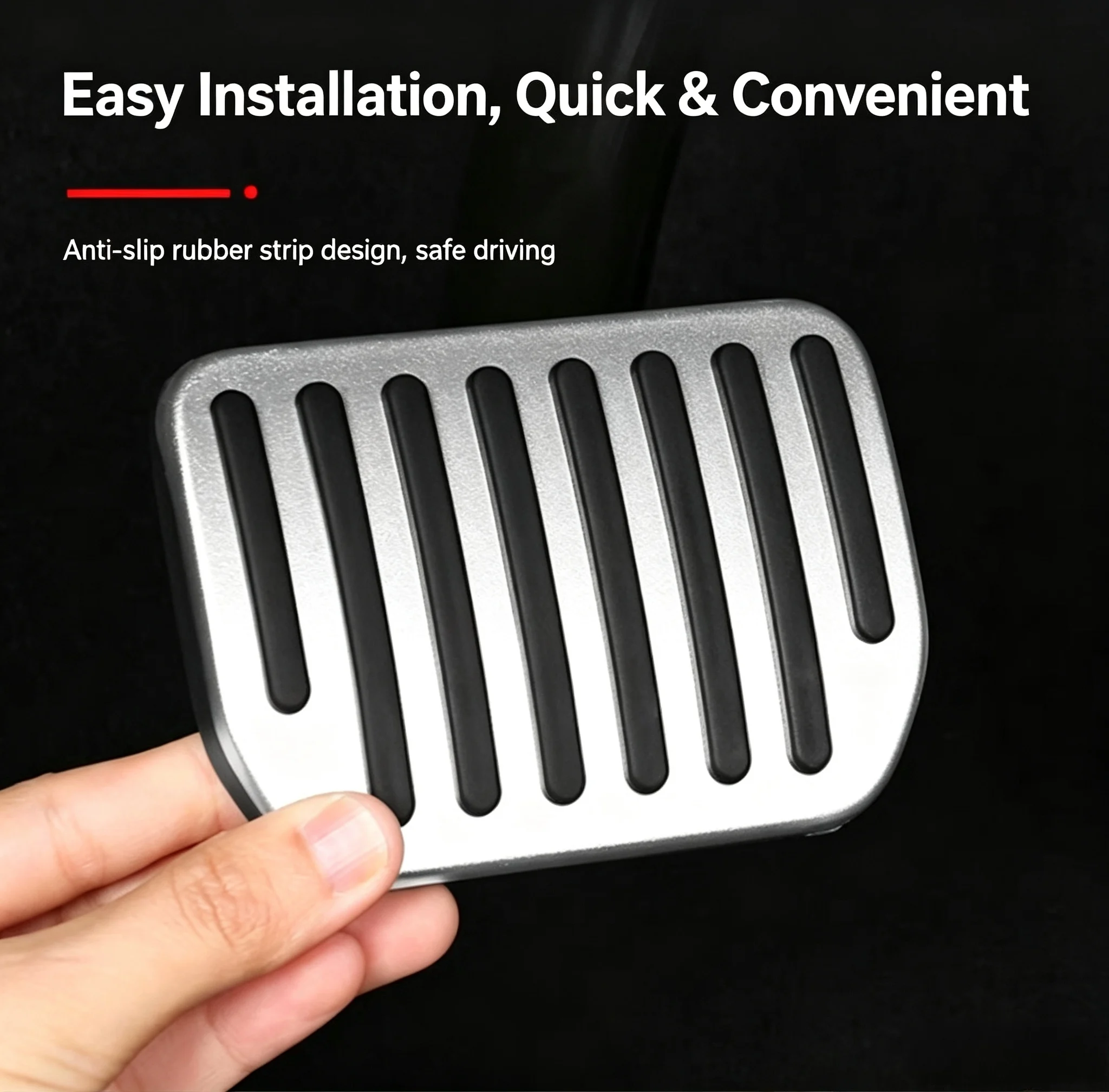 Accelerator Brake Pedal Anti Slip Foot Rest Cover, Compatible with Model Y 2022 & Model 3 2022 Highland Car Interior Accessories