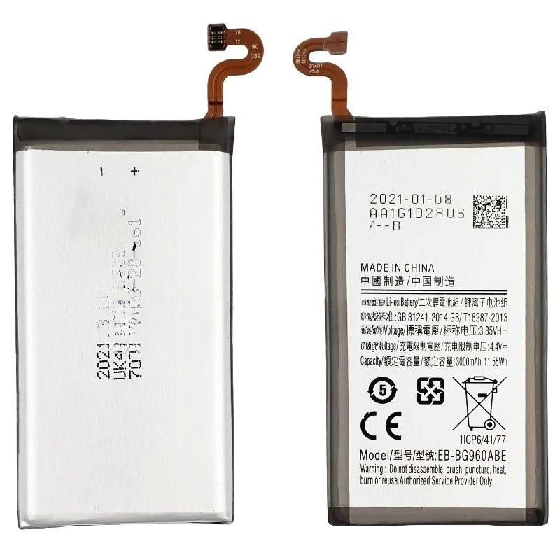 For Samsung Galaxy S9 Battery New EB-BG960ABE 3000mAh 2pcs