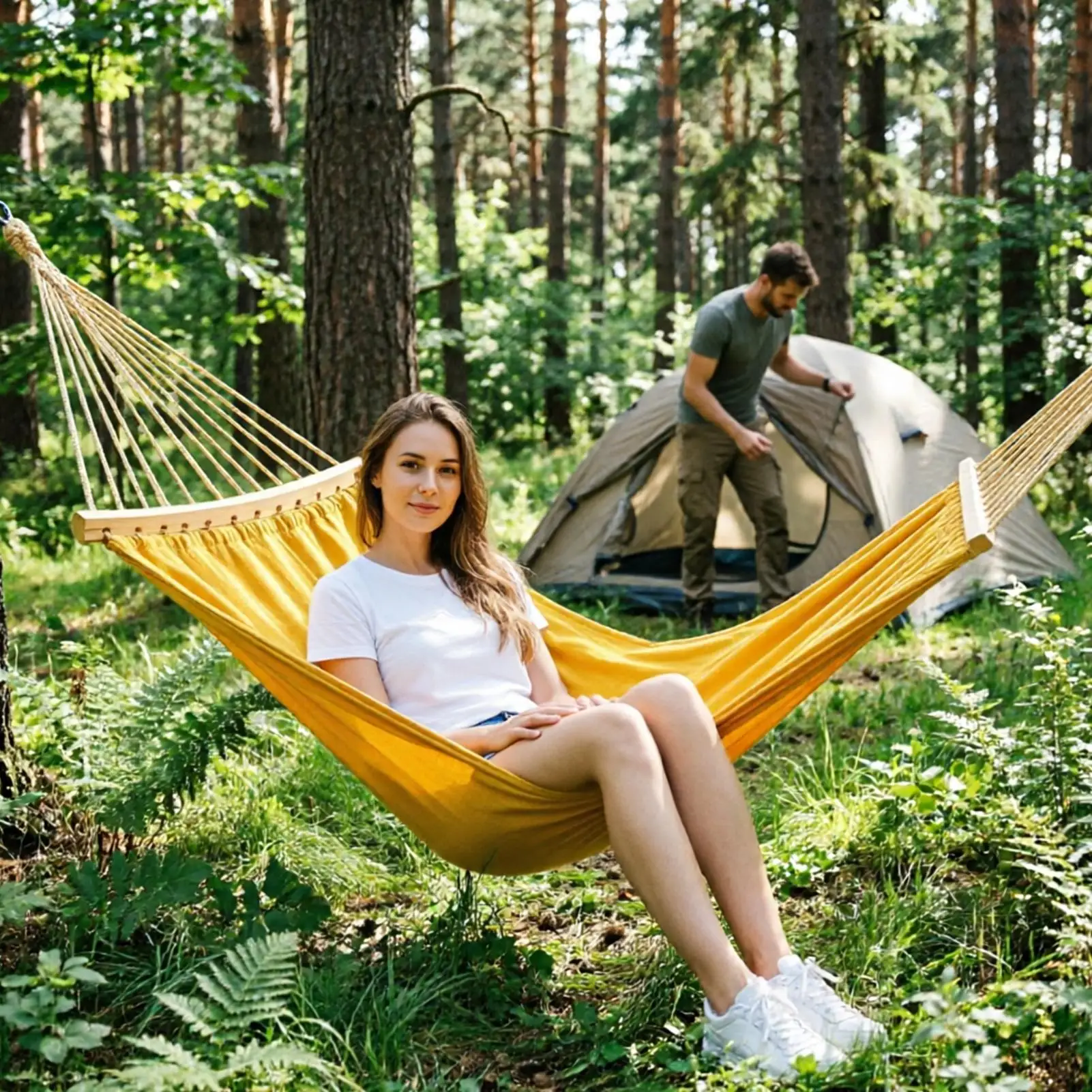 Spreader Bar Hammock 2 Pieces Wooden Detachable Portable Replacements Wood Hammock Spreader Bar For Camping Backyard Patio