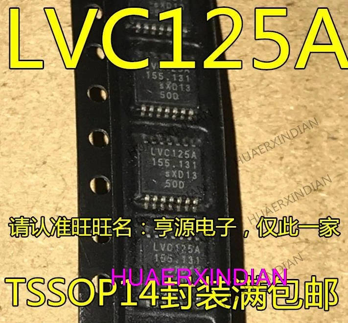 10PCS  SN74LVC125APWR LVC125A 74LVC125APW TSSOP14