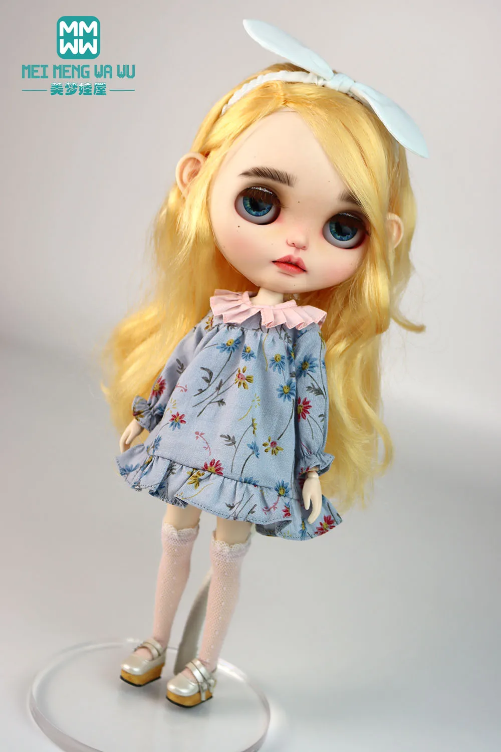 

Clothes for Doll Fashionable printed dress 28cm Blyth azon OB22 OB24 Toys Gift