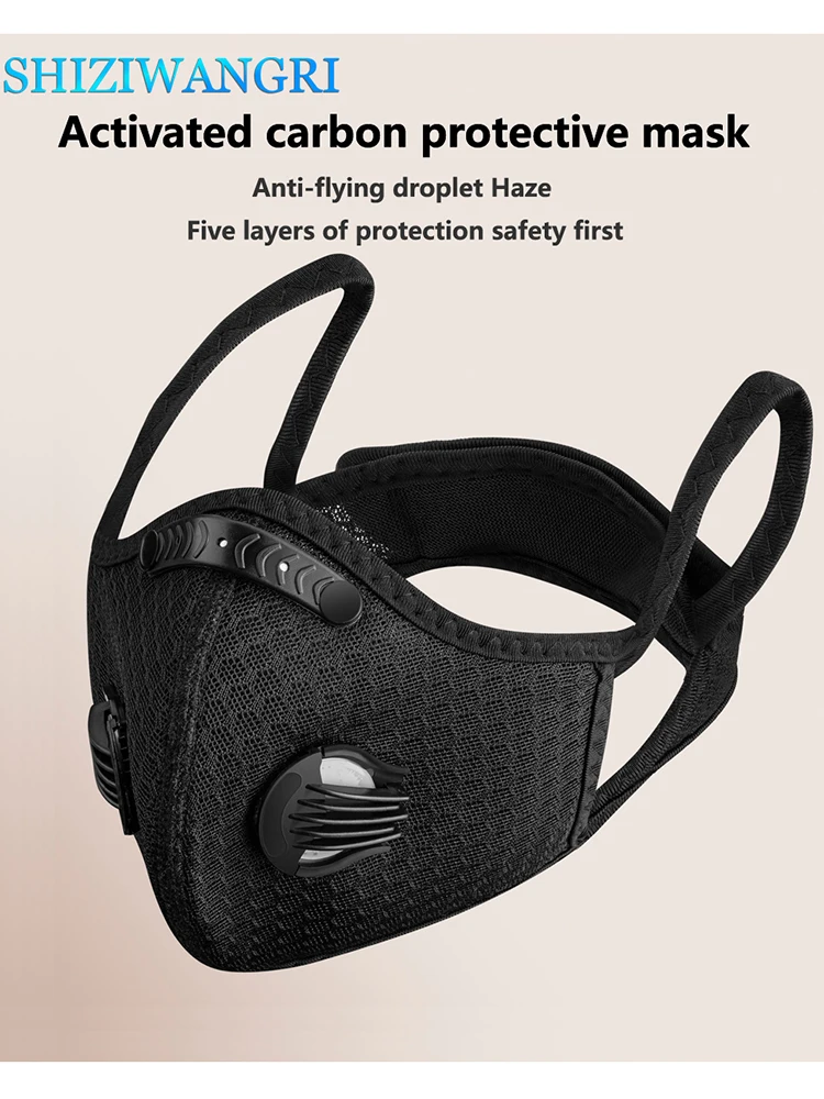 AliExpress BIKEIN Pro Cycling Face Mask Filter Dust Mask Sport Washable Reusable Summer Face Mask for Men Bandana Actived Carbon Filters Air Valve