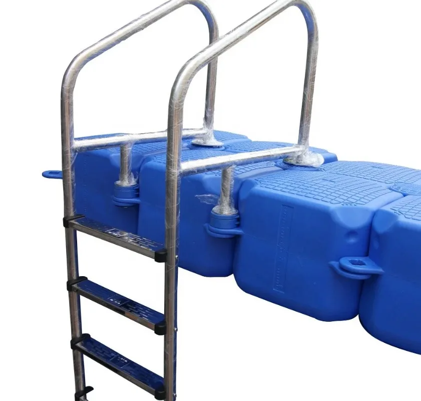 Stainless steel ladders for swimming pools, floating bridges, docks/bridges/platforms