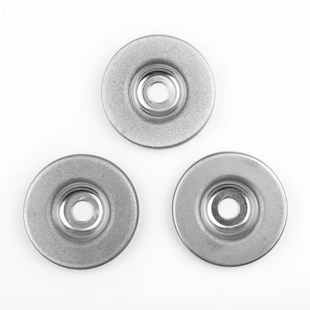 3Pcs 56mm Diamante Rebolo 180/360/600 Grit Disco De Lixamento Para Moagem Moedor Afiar Acessórios