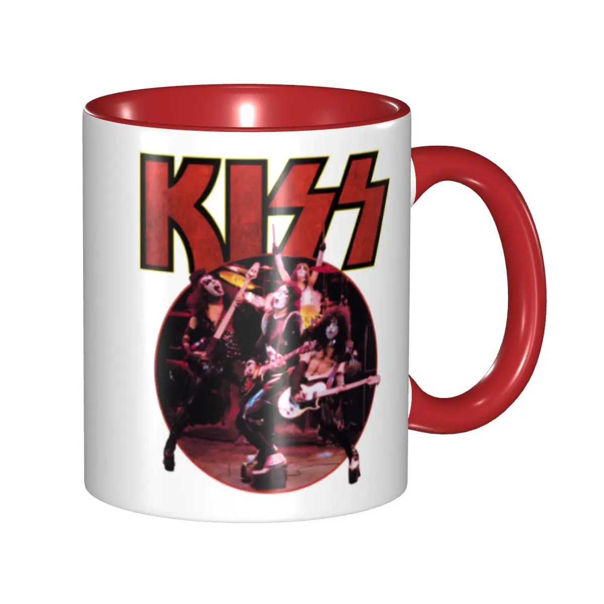

Heavy Metal Music Kiss Rock Band Mug Customized Coffee Ceramic Mug Creative Gift