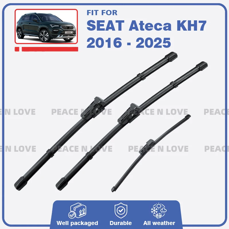 

Front Rear Wiper Blades For Cupra SEAT Ateca KH7 2016 - 2025 XCELLENCE Windscreen Windshield Window Glass Accessories 2019 2021