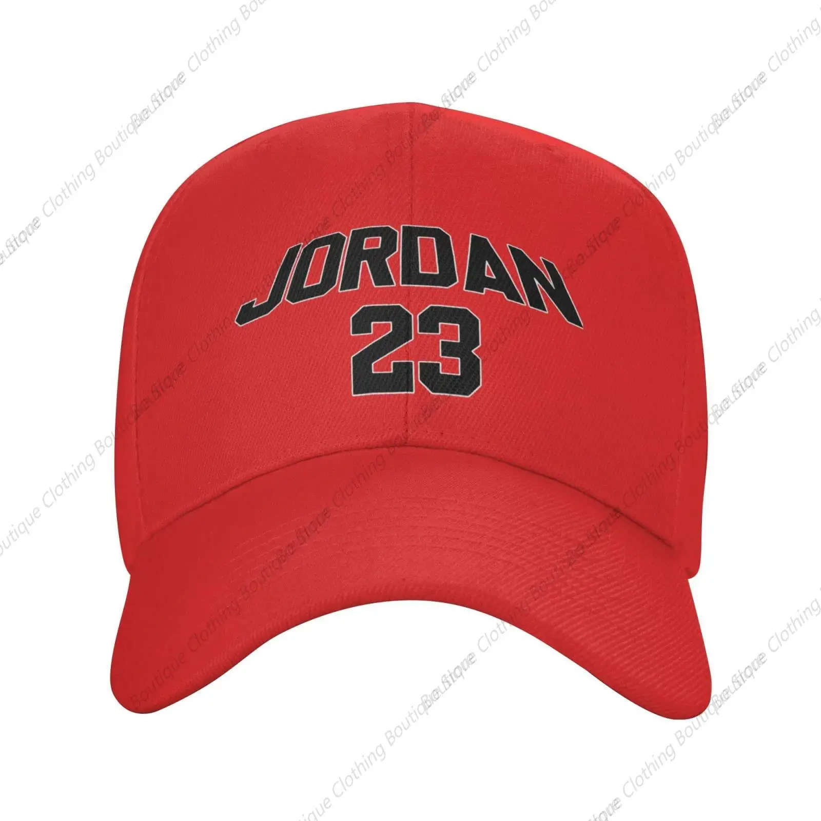 Basketball Fans 23 Jordan Fashion Adjustable Baseball Caps Dad Hats Gift for Men Women Red