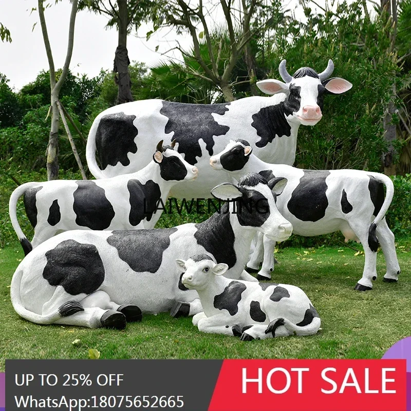 

SGF outdoor garden courtyard lawn landscape decoration ornament fiberglass simulation big cow